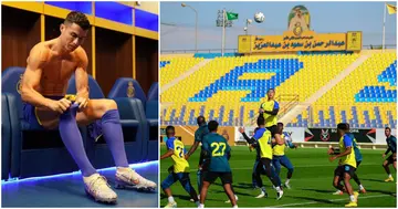 Cristiano Ronaldo, Al-Nassr, training, Saudi Arabia, World Cup.