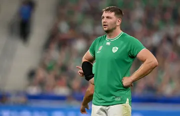 Iain Henderson during the 2023 Rugby World Cup Pool B match against Scotland