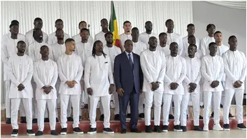 Macky Sall, Sadio Mane, Kalidou Koulibaly, Aliou Cisse, AFCON, Dakar, Senegal.