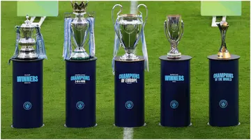 Manchester City, UEFA Champions League, Premier League, FA Cup, FIFA Club World Cup, UEFA Super Cup, Etihad Stadium.