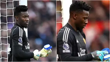 Andre Onana, gloves, goalkeeper, Vaseline, Manchester United