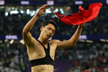 South Korea's Hwang Hee-chan celebrates his injury time winner that sent the Koreans into the last 16 of the World Cup