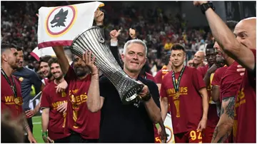 Jose Mourinho, AS Roma, Tirana, Albania, UEFA Europa Conference League.