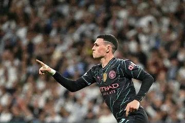 Phil Foden scored his 22nd goal of the season against Real Madrid