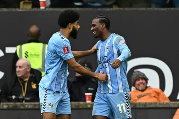 Haji Wright (right) and Ellis Simms (left) took Coventry into the FA Cup semi-finals for the first time since 1987