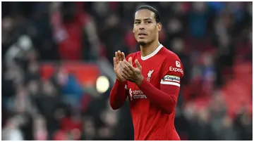 Virgil van Dijk during the Premier League match between Liverpool FC and Burnley FC. Photo: John Powell.