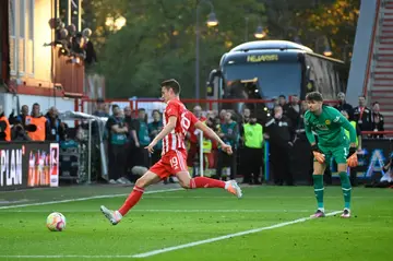 Janik Haberer opened the scoring for Union Berlin against Borussia Dortmund on Sunday