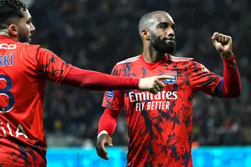 Alexandre Lacazette has fired Lyon to within touching distance of the European places