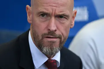 Under pressure: Manchester United manager Erik ten Hag