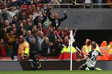 Joao Palhinha scored Fulham's late equaliser at Arsenal