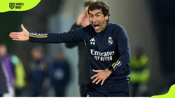 Head coach Raul Gonzalez of Real Madrid Castilla reacts during a match