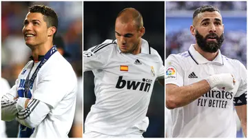 Wesley Sneijder, Cristiano Ronaldo, Karim Benzema, Real Madrid, divorce