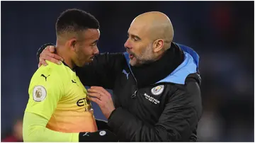 Gabriel Jesus, Pep Guardiola, Manchester City, Leicester City, King Power Stadium.