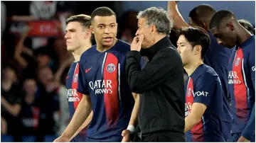 Kylian Mbappe, Luis Enrique, Kang-in Lee, PSG, Clermont Foot, Ligue 1.
