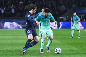 Lionel Messi, Adrien Rabiot, UEFA Champions League, Barcelona, Paris Saint-Germain