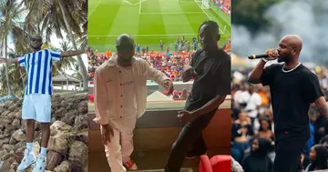 King Promise celebrates 26th birthday watching favourite club Chelsea beat Arsenal at the Emirates