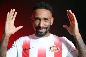 Jermain Defoe pictured at The Academy of Light after signing for Sunderland for the second spell on January 31, 2022 in Sunderland, England