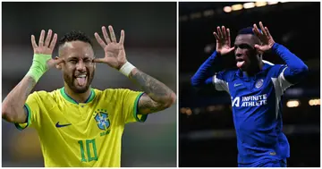 Nicolas Jackson, Neymar Jr, Thiago Silva, Chelsea, Everton, English Premier League, Brazil