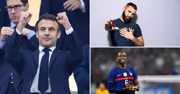 World Cup 2022, French President, Emmanuel Macron, Benzema, Paul Pogba, Christopher Nkunku, World Cup Final
