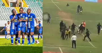 Video of fans of Ghana Premier League club beating referee after game drops