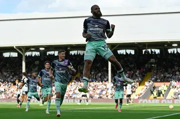 Bryan Mbeumo (top) scored twice in Brentford's 3-0 win at Fulham