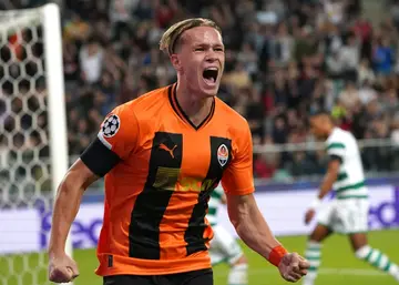 Mykhailo Mudryk scored his second goal in as many Champions League games to deny Celtic victory