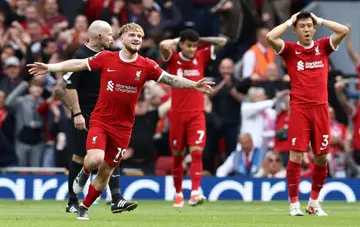 Harvey Elliott (left) scored a wonder goal in Liverpool's win over Tottenham