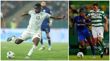 Bafana midfielder Sithole made his debut in the Portugues top flight against Braga in July 2020. Photos: Franck Fife and Gualter Fatia.