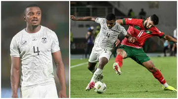 Teboho Mokoena wants South Africa to go all the way in AFCON 2023. Photos: Ulrik Pedersen and Sia Kambou. 