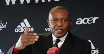 Irvin Khoza has done it again, he has been re-elected as the chairman of the National Soccer League. Photo credit: Facebook/Orlando Pirates Football Club