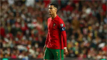 Cristiano Ronaldo while in action for Portugal. Photo: Carlos Rodrigues.