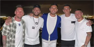 Messi joins up with former teammates Neymar at holiday resort in ibiza