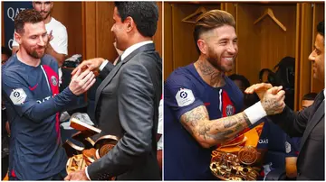 Sergio Ramos, Lionel Messi, PSG, honour