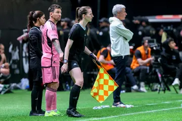 Lionel Messi made a late appearance off the bench in Riyadh