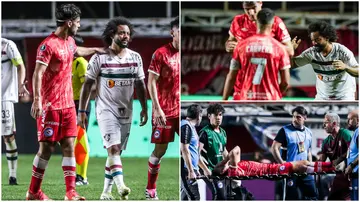 Marcelo, Fluminense, Sanchez, broken leg, dislocation, Argentinos Juniors