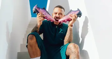 Barcelona superstar Memphis Depay announced his sponsorship deal with PUMA in a grand style on social media. Photo credit: SuperSports