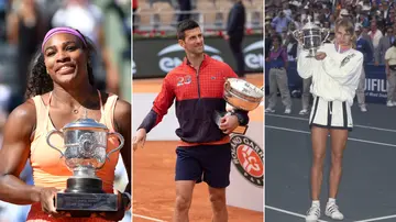 Steffi Graf, Novak Djokovic, Margaret Court, Serena Williams, Triple Career Grand Slam