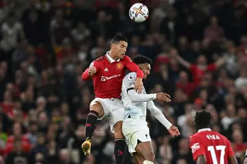 Manchester United striker Cristiano Ronaldo made a brief appearance against Liverpool