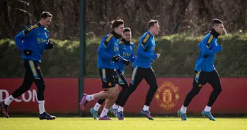 Manchester United first team training session at Carrington Training Ground on February 22, 2022 in Manchester, United Kingdom. (Photo by Ash Donelon/Manchester United via Getty Images)
