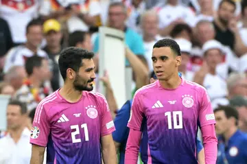 Ilkay Gundogan (L) and Jamal Musiala scored Germany's goals as the Euro 2024 hosts beat Hungary 2-0 in Stuttgart