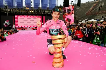 Jai Hindley during the 105th Giro d'Italia 2022