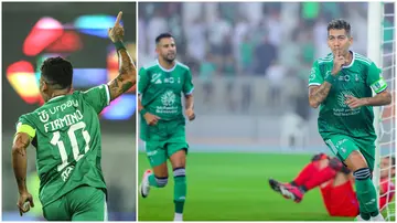 Roberto Firmino, Riyad Mahrez, Saudi Pro League, goal, Al Ahli, Al Hazem