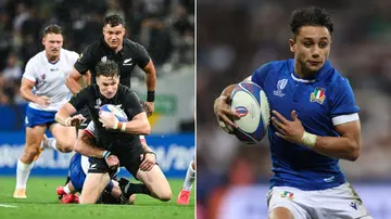 New Zealand, Italy, All Blacks, 2023 Rugby World Cup, Rugby World Cup, Beauden Barrett, Ange Capuozzo