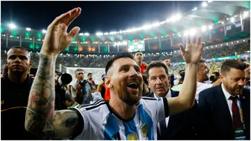 Lionel Messi, Argentina, 2026 World Cup qualifier, Maracana Stadium, Brazil.