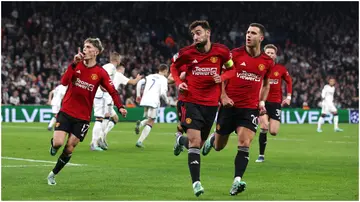 Alejandro Garnacho, Bruno Fernandes, Diogo Dalot, Manchester United, Copenhagen, UEFA Champions League.