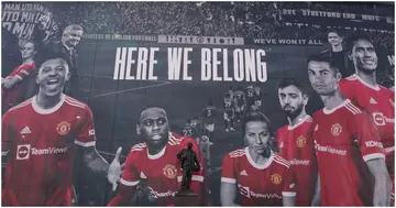 Cristiano Ronaldo, mural, Manchester United
