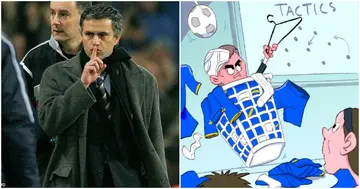 Jose Mourinho, tactics, team talk, Chelsea, Bayern Munich, dressing room, locker room, laundry basket, 2005, Champions League, UEFA