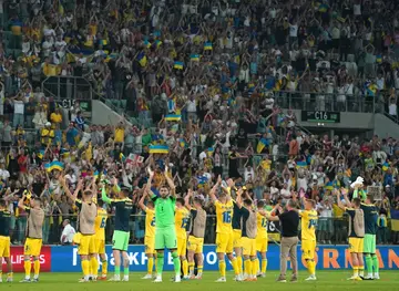 Ukraine drew 1-1 with England in front of many of their own fans in Poland