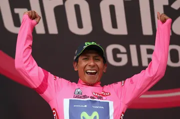 Nairo Quintana during the 2014 Giro d'Italia