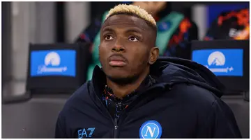 Napoli striker, Victor Osimhen, is reportedly on his way out. Photo: Emmanuele Ciancaglini.